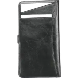 Adpel Vitello Leather Travel Wallet with Tab Closure