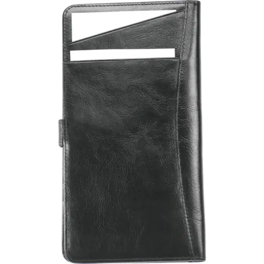 Adpel Vitello Leather Travel Wallet with Tab Closure
