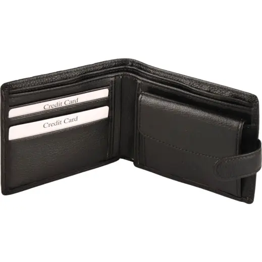 Wallet with Tab Closure & Coin Purse