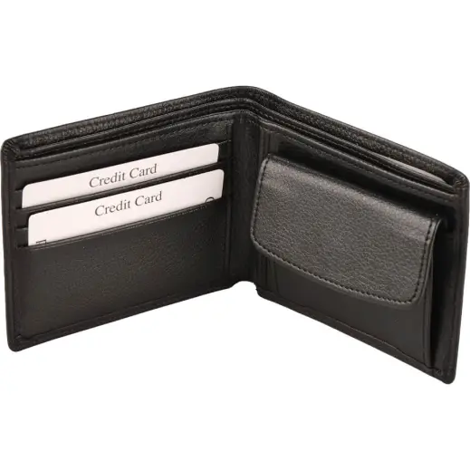 Leather Wallet with Coin Purse