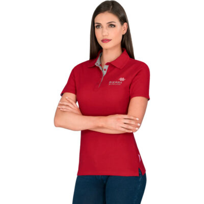 red polo t shirt womens