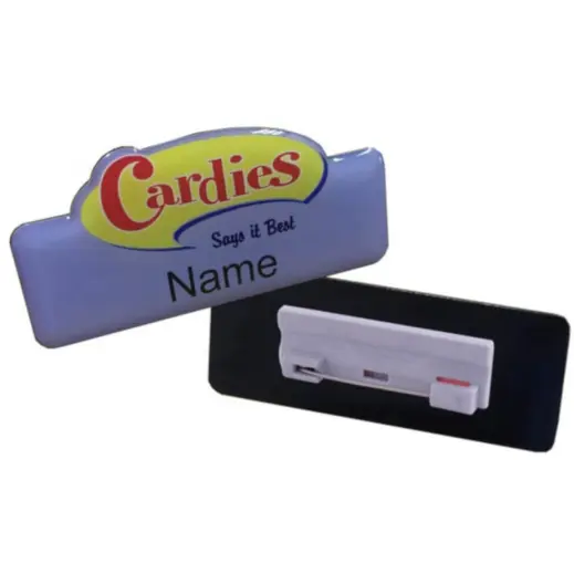 Custom Name Badge - Pin Clip