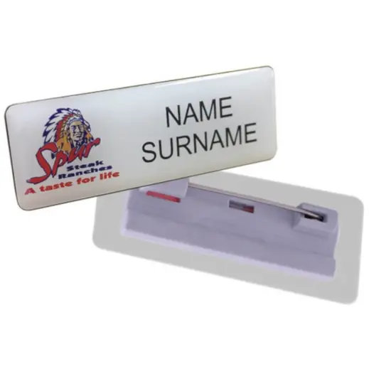 Name Badge - Pin Clip