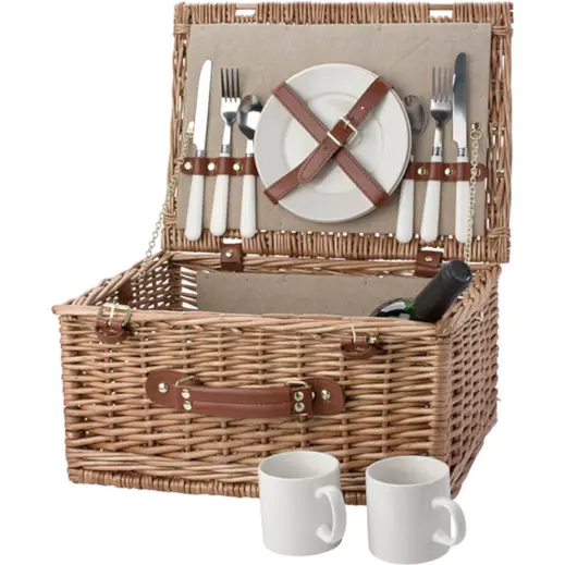 Two Person Willow Picnic Basket