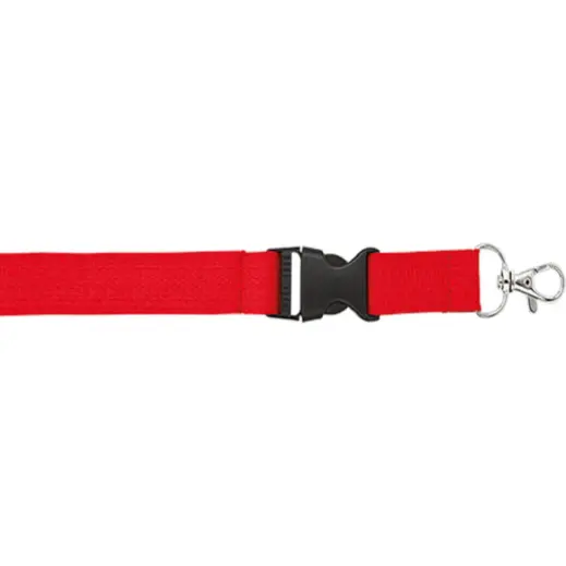 Woven Lanyard With Plastic Buckle