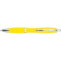 Curved Design Ballpoint Pen with Coloured Barrel