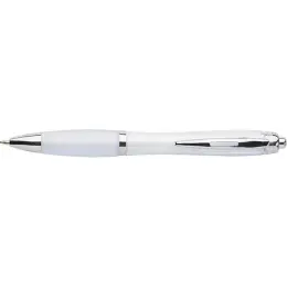 Curved Design Ballpoint Pen with Coloured Barrel