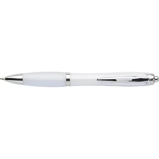 Curved Design Ballpoint Pen with Coloured Barrel