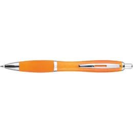 Curved Design Ballpoint Pen with Coloured Barrel