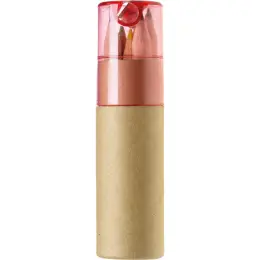 Coloured Pencil Set with Sharpener - Set of 6