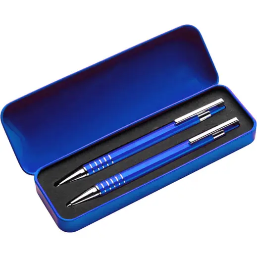Lacquered Barrel Matching Ballpoint Pen and Clutch Pencil Set