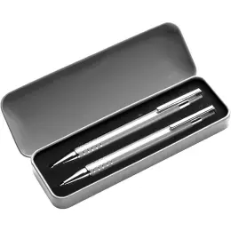 Lacquered Barrel Matching Ballpoint Pen and Clutch Pencil Set