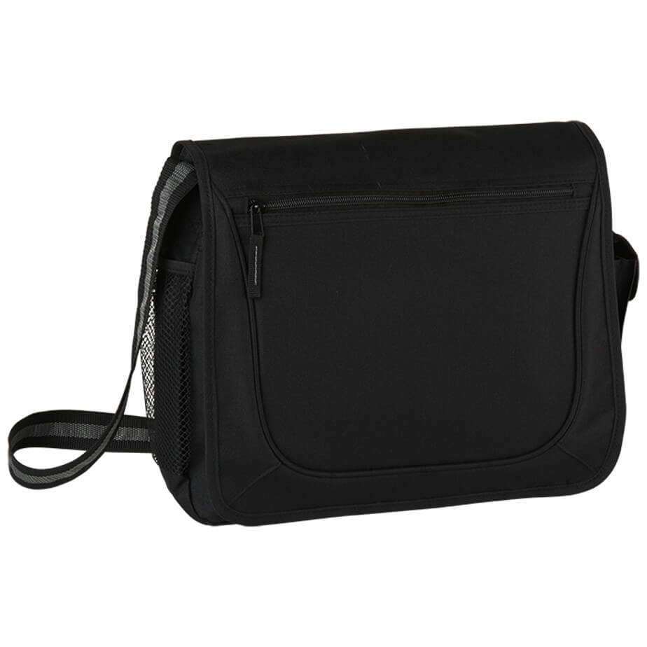 Messenger Bag with Coloured Stripe Strap Brandability