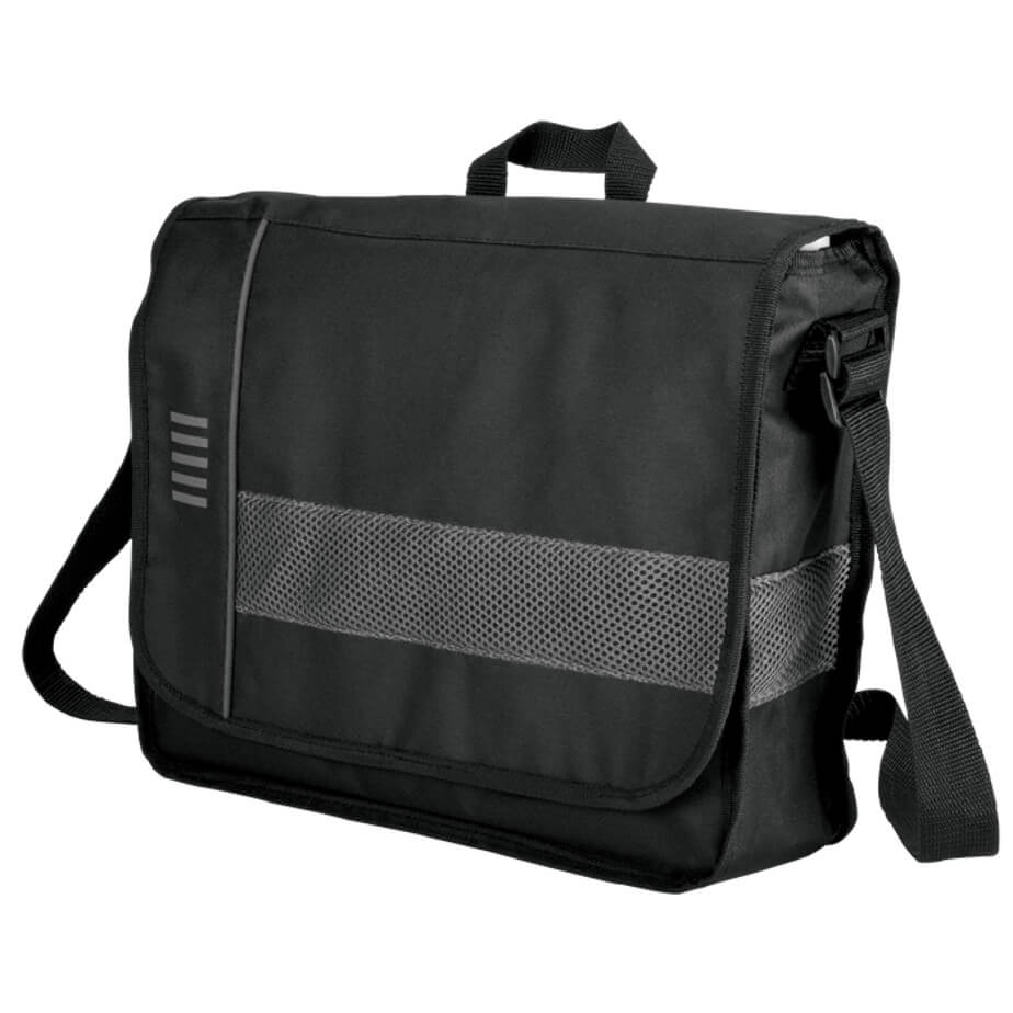 Messenger Bag with Mesh Trim Brandability