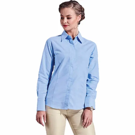 Ladies Oxford Blouse Long Sleeve