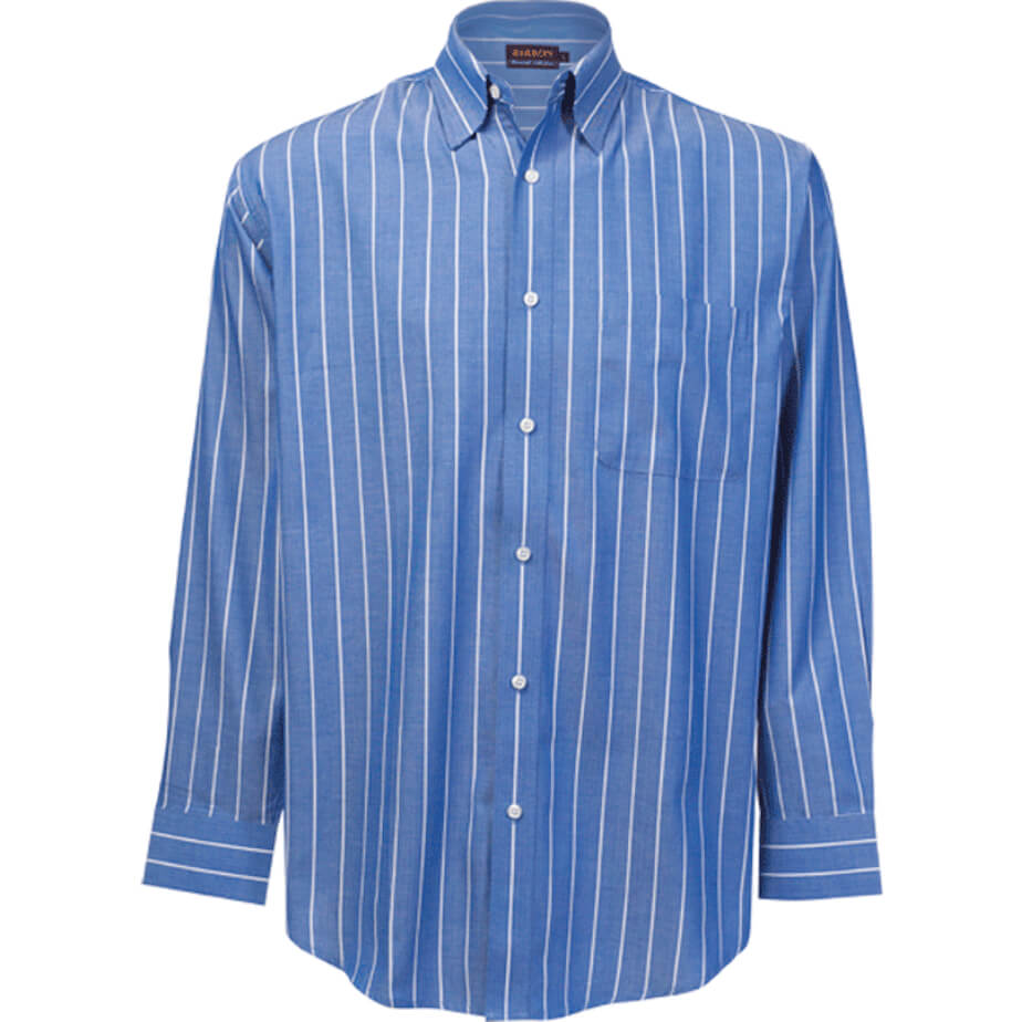 President Stripe Lounge Long Sleeve Shirt Brandability