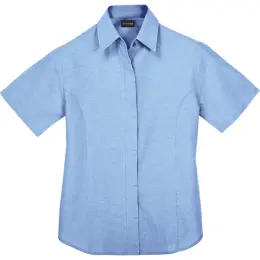 Ladies Oxford Blouse Short Sleeve