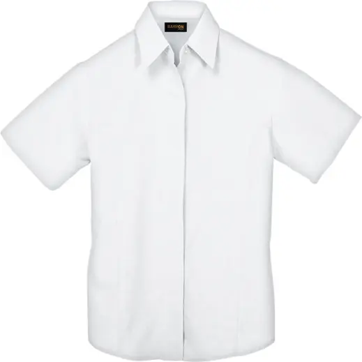 Ladies Oxford Blouse Short Sleeve