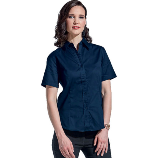 Ladies Brushed Cotton Twill Blouse 