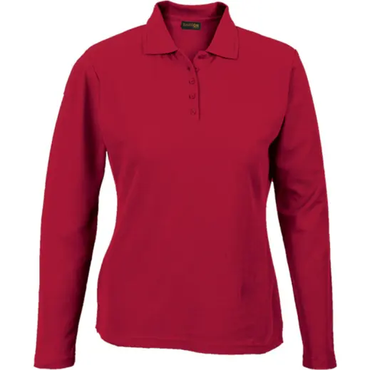 Ladies 175g Pique Knit Long Sleeve Golfer