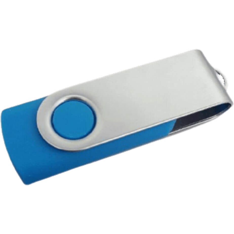 Colour Swivel USB In Cardboard Box