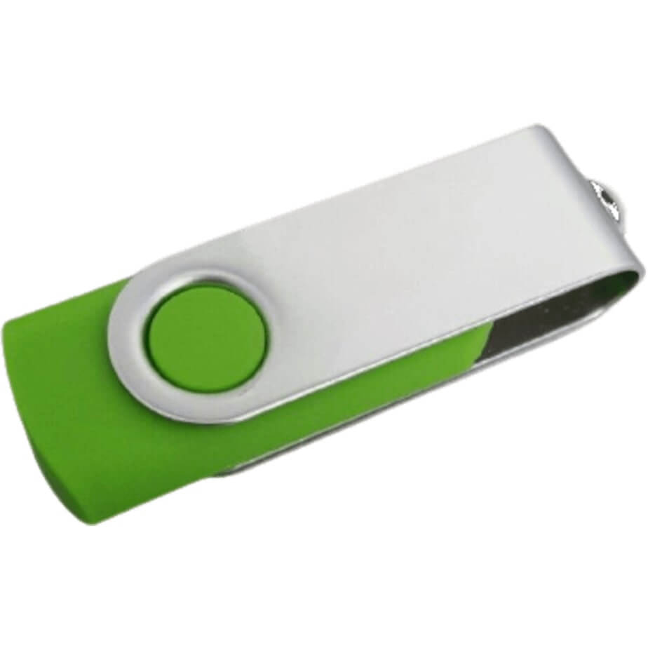 Colour Swivel USB In Cardboard Box