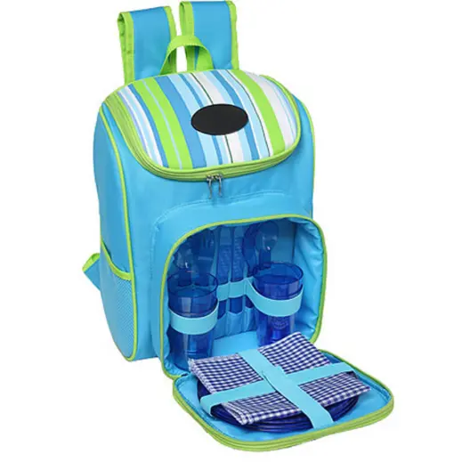 Striped Picnic Backpack