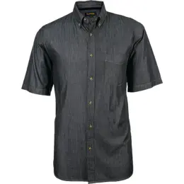 Mens Denver Denim Shirt Short Sleeve