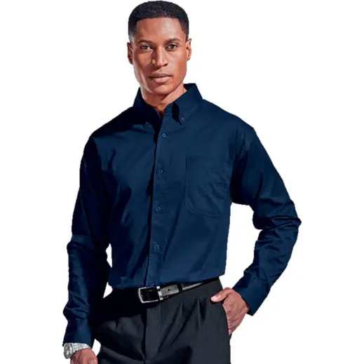 Mens Brushed Cotton Twill Lounge Long Sleeve