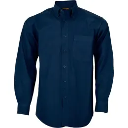 Mens Brushed Cotton Twill Lounge Long Sleeve