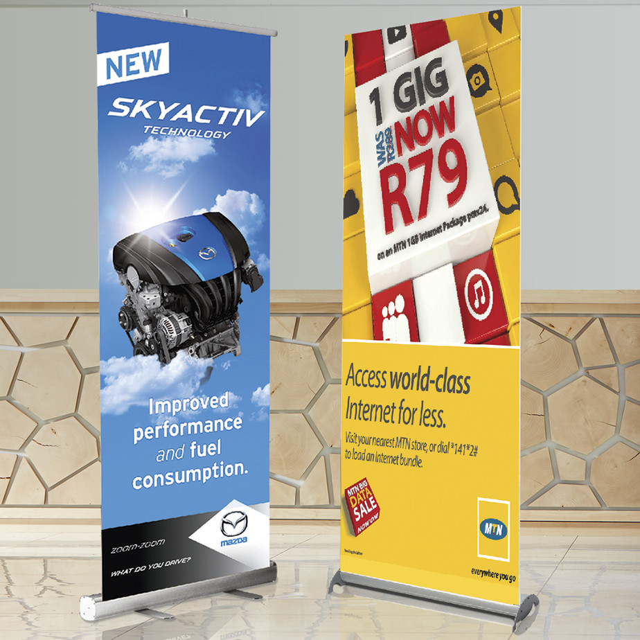 Pull Up Banners Luxury Pvc Or Bannerweave Brandability