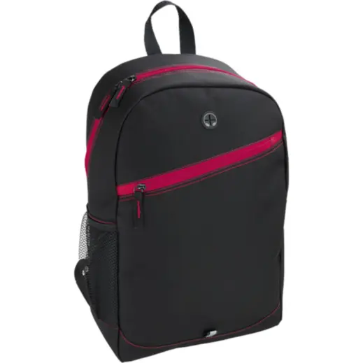 Backpack With Contrast Colour Diagonal Zip