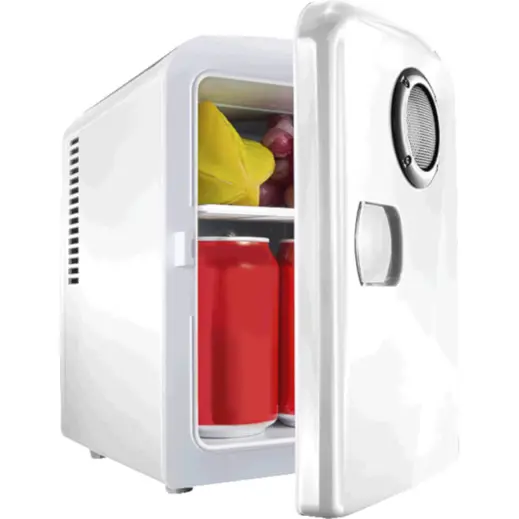 6 Can Mini-Fridge With Built In Bluetooth Speaker