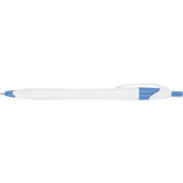 Slim White Barrel Ballpoint Pen
