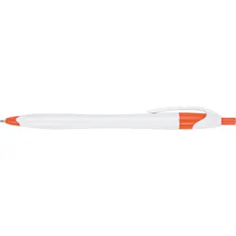 Slim White Barrel Ballpoint Pen