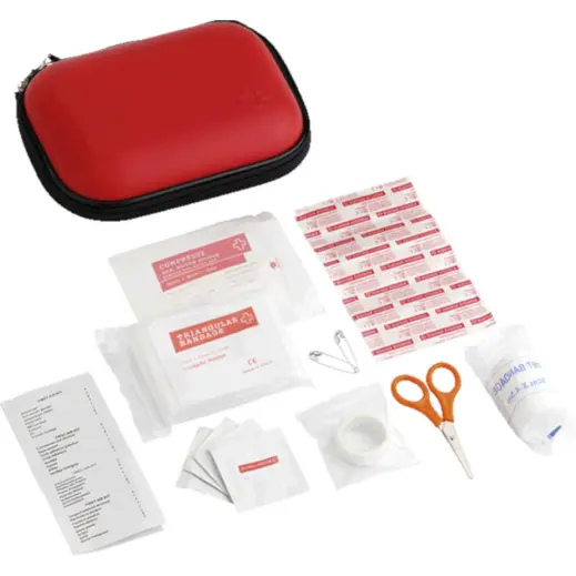 16 Piece First Aid Kit in EVA Case