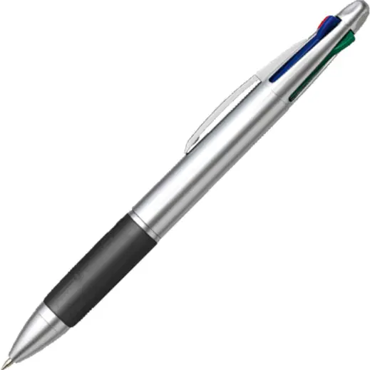4 Colour Ballpoint Pen with Rubber Grip