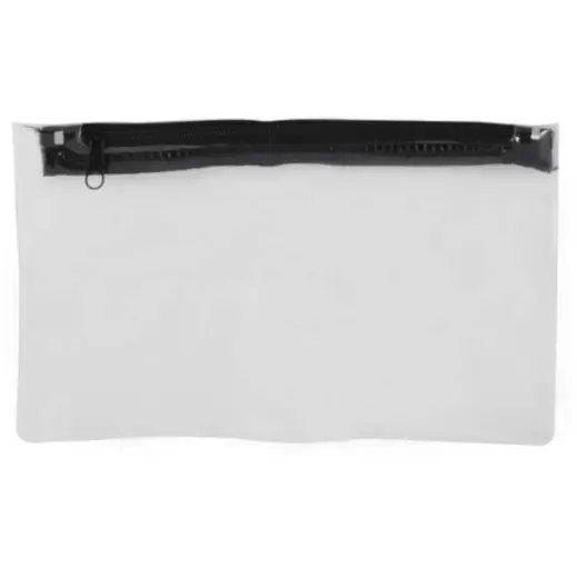 Black Zip PVC Pencil Case