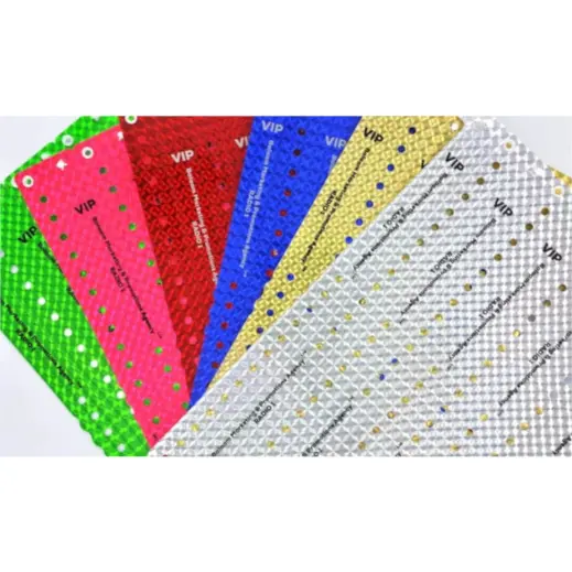 Vinyl Wristband - Glitter (Pack Of 10)