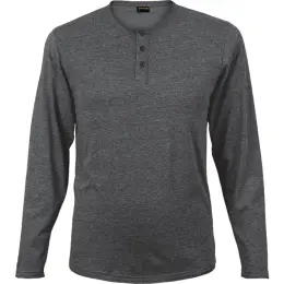 Mens 145g Henley Long Sleeve T-Shirt