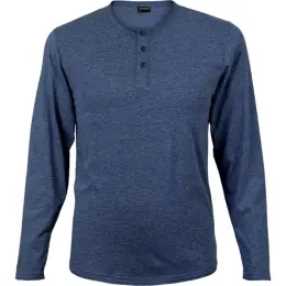 Mens 145g Henley Long Sleeve T-Shirt