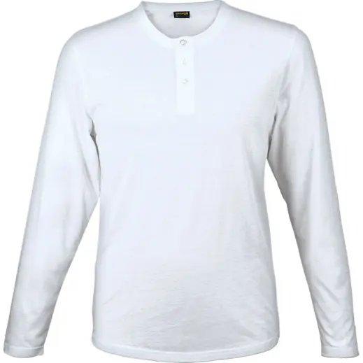 Mens 145g Henley Long Sleeve T-Shirt