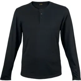Mens 145g Henley Long Sleeve T-Shirt