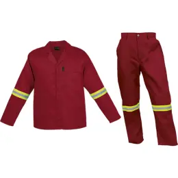 Barron Budget Poly Cotton Conti Suit with Reflective