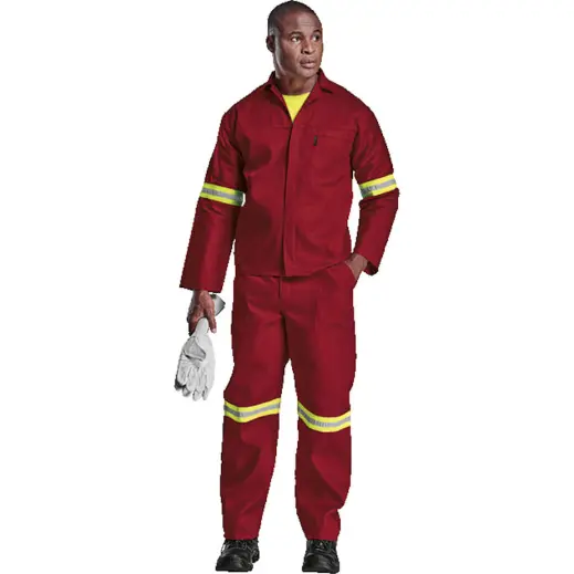 Barron Budget Poly Cotton Conti Suit with Reflective