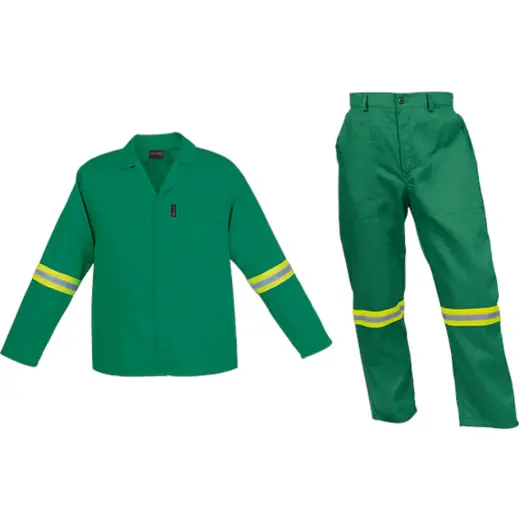 Barron Budget Poly Cotton Conti Suit with Reflective