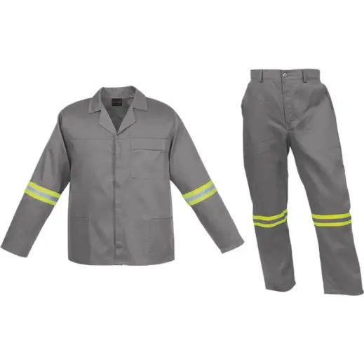 Barron Budget Poly Cotton Conti Suit with Reflective