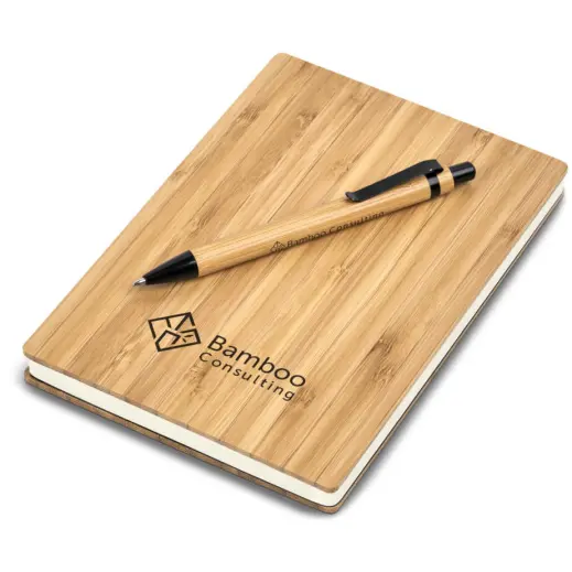 Okiyo Yahari Bamboo Notebook & Pen Set