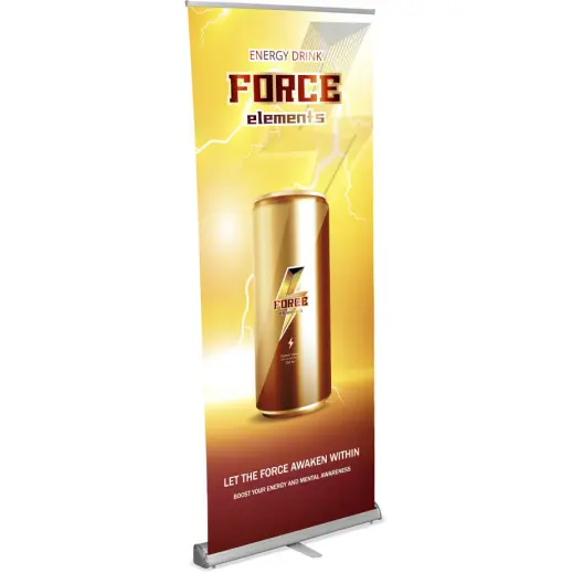 Legend Fabric Pull Up Banner - 0.85m x 2m