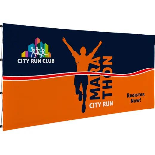Legend Straight Banner Wall - 4.45m x 2.25m